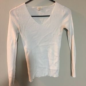 Ribbed V-Neck Top